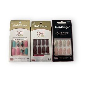 Gold finger Ready To Wear Nails